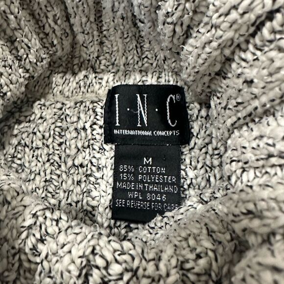 INC International Concepts Grey Turtleneck Sweater Medium - Picture 3 of 6